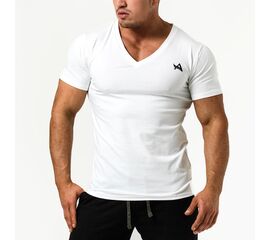 TEE V-NECK WHITE