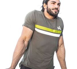 TEE URBAN GREEN/WHITE