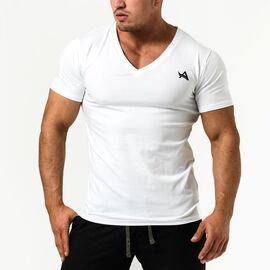 TEE V-NECK WHITE