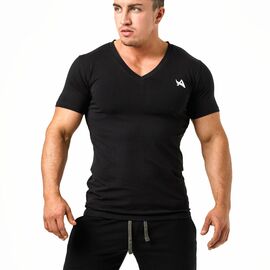 TEE V-NECK BLACK M