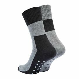 Unisex Κάλτσες ABS Stopper Socks Μαύρο-Γκρι – 2 Ζευγάρια