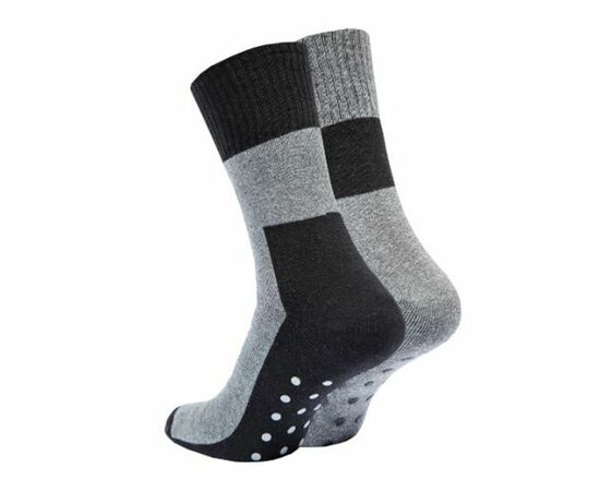 Unisex Κάλτσες ABS Stopper Socks Μαύρο-Γκρι – 2 Ζευγάρια